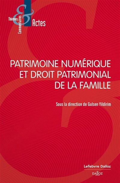 Couverture_Patrimoine numérique et droit patrimonial de la famille