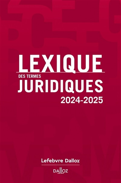 Couverture_Lexique des termes juridiques