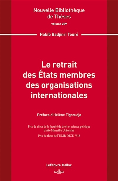 Front cover_Le retrait des Etats membres des organisations internationales