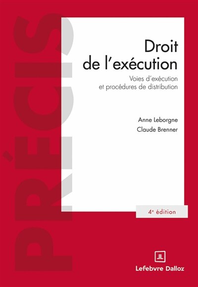 Front cover_Droit de l'exécution
