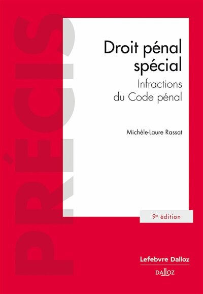 Front cover_Droit pénal spécial