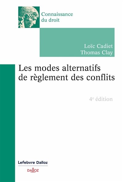 Front cover_Les modes alternatifs de règlement des conflits
