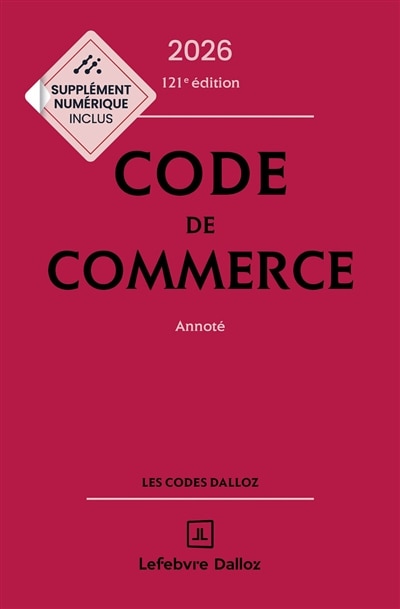Couverture_Code de commerce 2026, annoté
