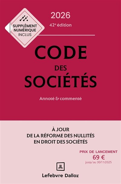 Couverture_Code des soci&eacute;t&eacute;s 2026