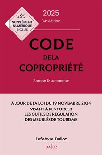 Front cover_Code de la copropriété 2025 : annoté & commenté