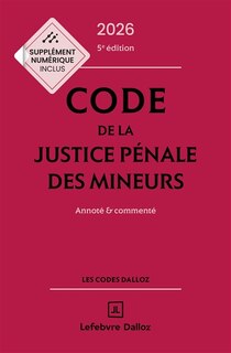 Couverture_Code de la justice pénale des mineurs 2026