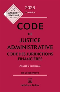 Front cover_Code de justice administrative 2026