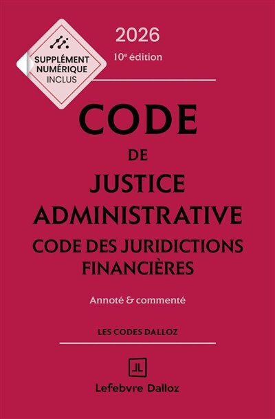 Front cover_Code de justice administrative 2026