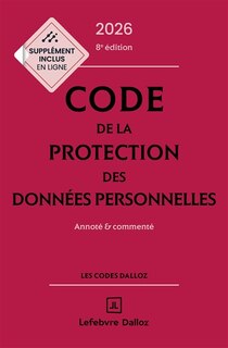 Couverture_Code de la protection des donn&eacute;es personnelles 2026