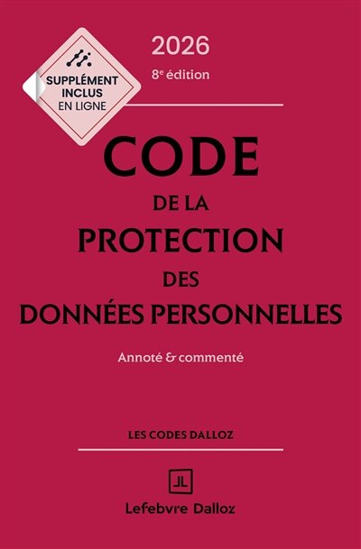 Couverture_Code de la protection des donn&eacute;es personnelles 2026