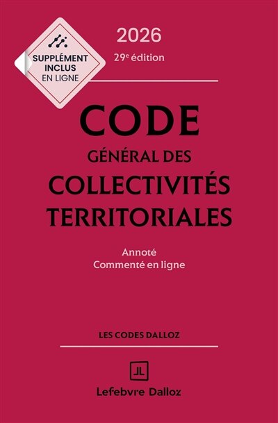 Couverture_Code g&eacute;n&eacute;ral des collectivit&eacute;s territoriales 2026
