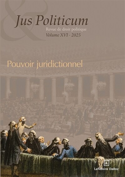 Couverture_Jus politicum, n°16. Pouvoir juridictionnel