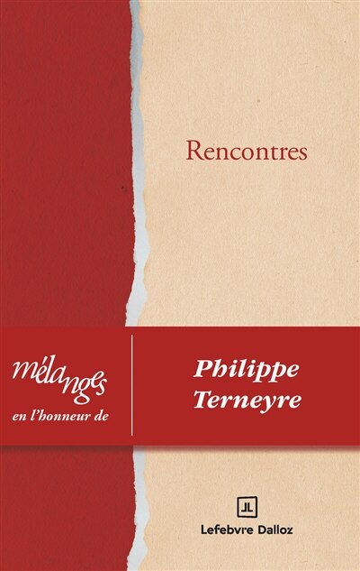 Front cover_Rencontres : mélanges en l'honneur de Philippe Terneyre