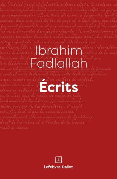 Front cover_Ecrits