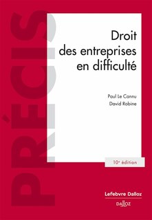 Couverture_Droit des entreprises en difficulté