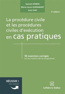 Front cover_La procédure civile et les procédures civiles d'exécution en cas pratiques
