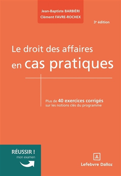 Front cover_Le droit des affaires en cas pratiques
