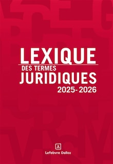 Front cover_Lexique des termes juridiques