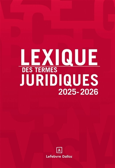Front cover_Lexique des termes juridiques