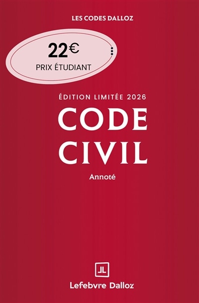 Front cover_Code civil 2026, annoté