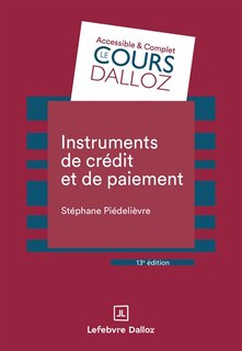 Front cover_Instruments de cr&eacute;dit et de paiement