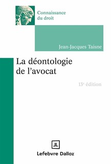Couverture_La déontologie de l'avocat