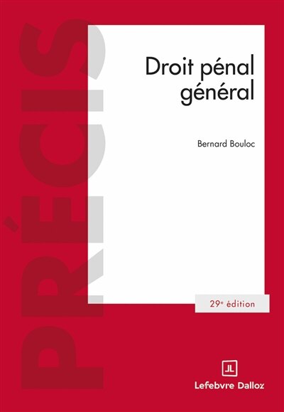 Front cover_Droit pénal général