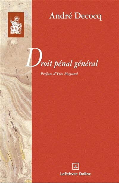 Couverture_Droit pénal général
