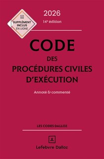 Couverture_Code des proc&eacute;dures civiles d'ex&eacute;cution 2026