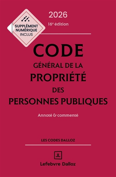 Couverture_Code g&eacute;n&eacute;ral de la propri&eacute;t&eacute; des personnes publiques 2026