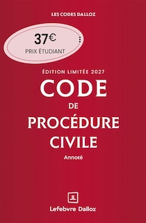 Front cover_Code de proc&eacute;dure civile 2027, annot&eacute;
