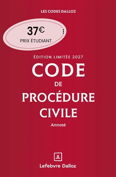 Front cover_Code de proc&eacute;dure civile 2027, annot&eacute;