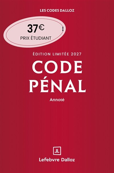 Couverture_Code p&eacute;nal 2027, annot&eacute;