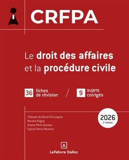 Couverture_Le droit des affaires et la proc&eacute;dure civile