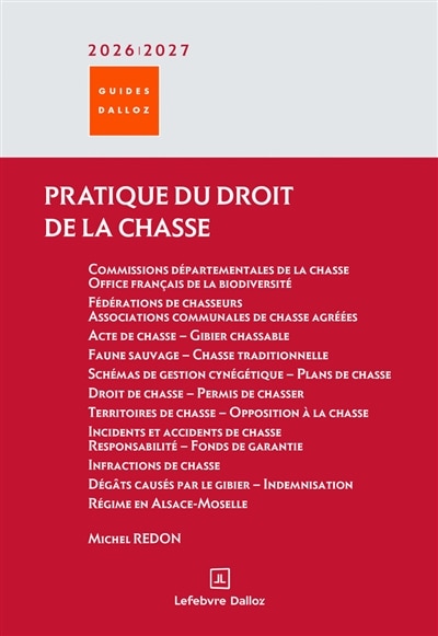 Couverture_Pratique du droit de la chasse