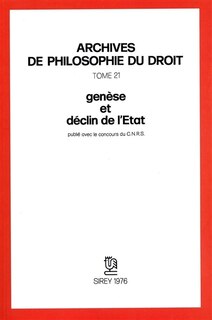 Couverture_Genèse et déclin de l'Etat
