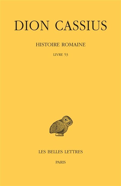 Couverture_Histoire romaine. Livre 53