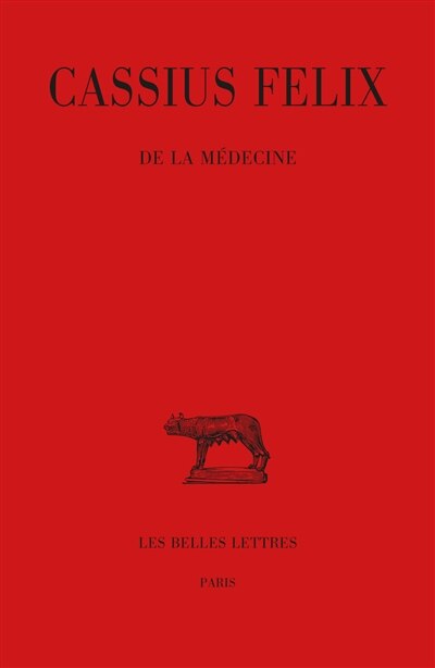 Front cover_De la médecine