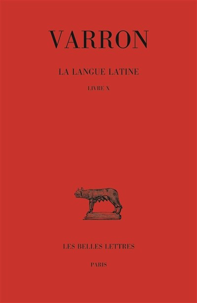 Couverture_La langue latine, Vol. 10