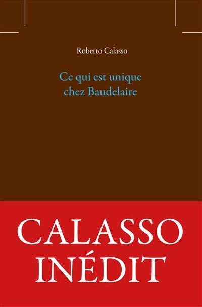 Couverture_Ce qui est unique chez Baudelaire