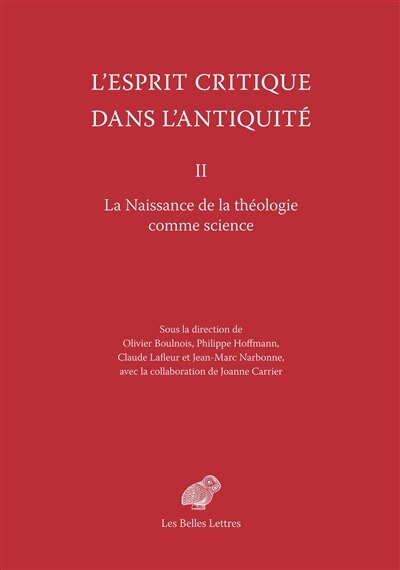 Couverture_La naissance de la théologie comme science