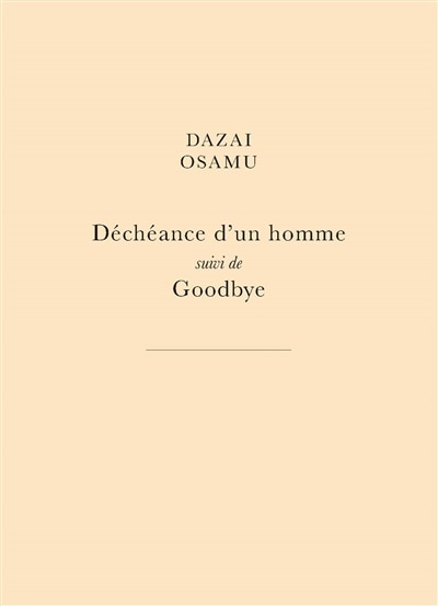 Couverture_Déchéance d'un homme ; Goodbye