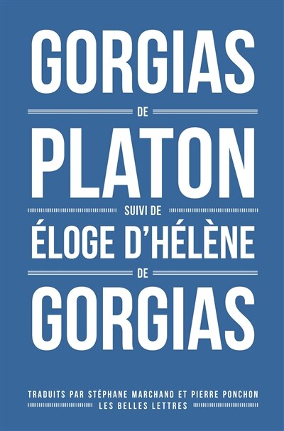 Front cover_Gorgias ; L'éloge d'Hélène