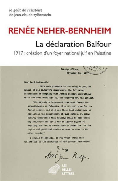 Couverture_La Déclaration Balfour : 1917, création d'un foyer national juif en Palestine