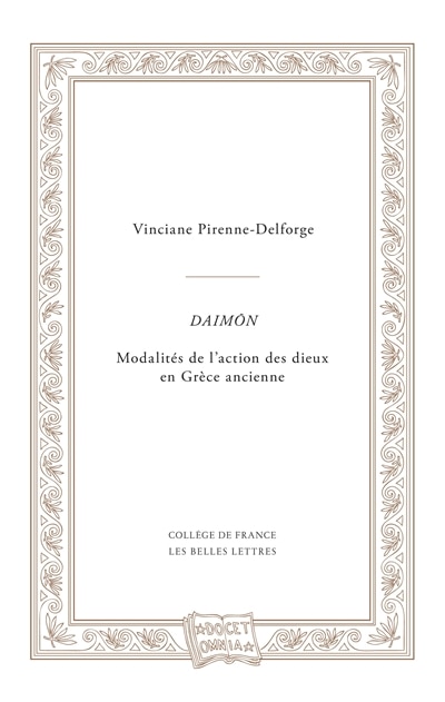 Front cover_Daimôn : modalités de l'action des dieux en Grèce ancienne
