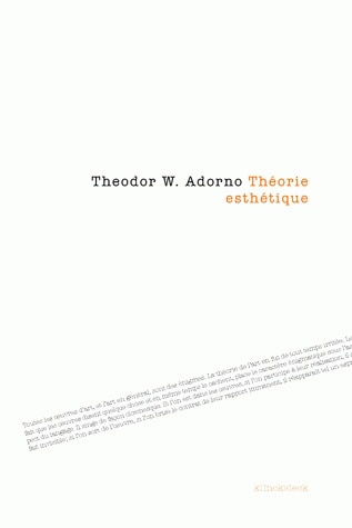Front cover_Théorie esthétique