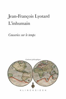 Front cover_L'inhumain : causeries sur le temps