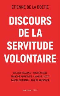 Front cover_Discours de la servitude volontaire