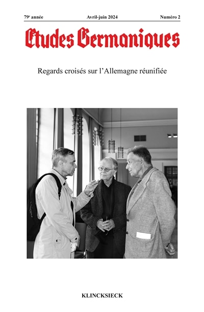 Couverture_Etudes germaniques, n°2 (2024). Regards croisés sur l'Allemagne réunifiée