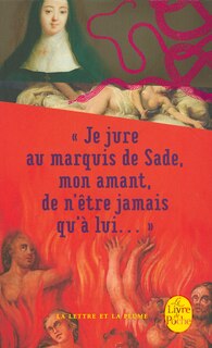 Couverture_Je jure au marquis de Sade, mon amant, de n'être jamais qu'à lui...